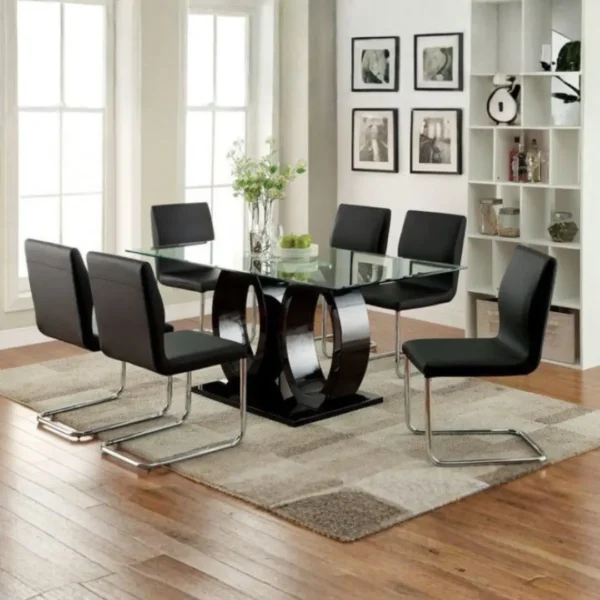 Lodia Dining Table CM3825BK-T BY Furniture of America