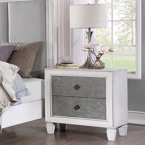 Rustic Gray Katia Nightstand BD00661 by ACME 9