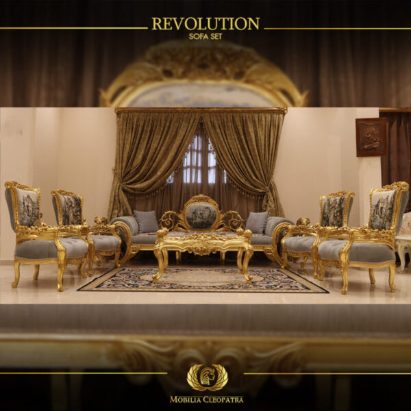 Handmade 5Pcs- Revolution Gray Sofa Set 23