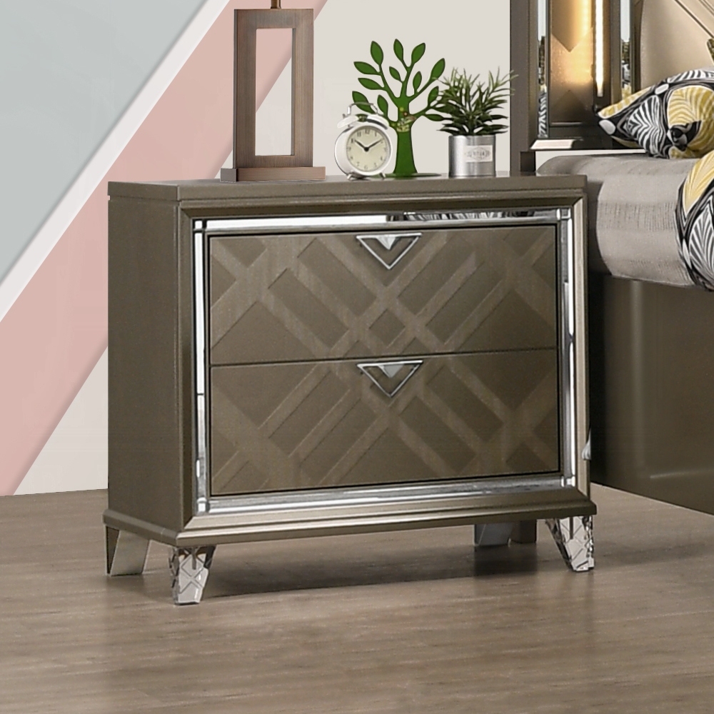 Dark Champagne Skylar Nightstand 25323 by ACME
