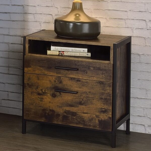 Rustic Oak Juvanth Nightstand 24263 by ACME 11