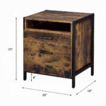 Rustic Oak Juvanth Nightstand 24263 by ACME 24