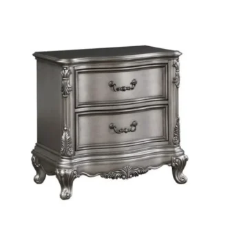 Ausonia Nightstand Antique Platinum Finish By ACME
