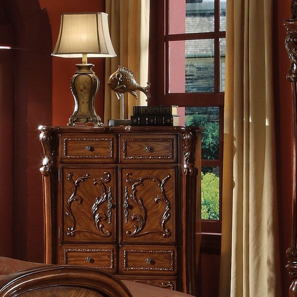 Cherry Oak Finish Dresden Chest 12146 by ACME