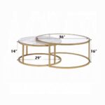 Shanish Nesting Table Set 81110 by ACME Luxury Coffee Tables Mobilia Cleopatra 8 Shanish Nesting Table Set 81110 by ACME 8