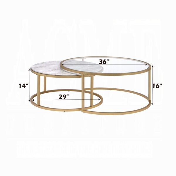 Shanish Nesting Table Set 81110 by ACME 6
