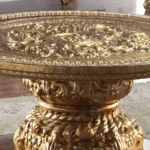 Luxury Gold 3PC Coffee Table HD-328G By Homey Design - Image 2