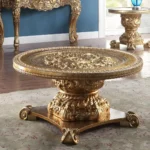 Luxury Gold 3PC Coffee Table HD-328G By Homey Design