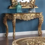 Luxury Gold Victorian Console Table HD-328G By Homey Design