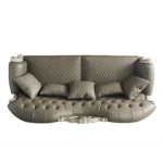 Dresden Leather Sofa With 5 Pillows By ACME