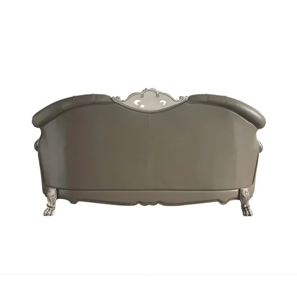 Dresden Leather Sofa With 5 Pillows By ACME