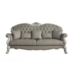 Dresden Leather Sofa With 5 Pillows By ACME