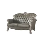 Dresden Leather Loveseat With 3 Pillows By ACME