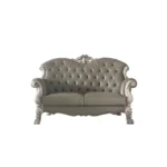 Dresden Leather Loveseat With 3 Pillows By ACME