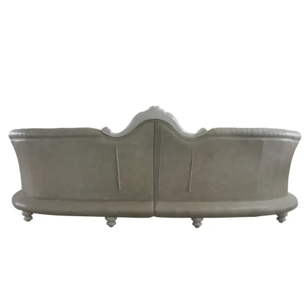 Dresden Leather Sofa With 5 Pillows By ACME