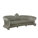 Dresden Leather Sofa With 5 Pillows By ACME