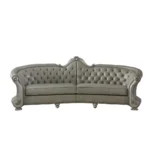 Dresden Leather Sofa With 5 Pillows By ACME