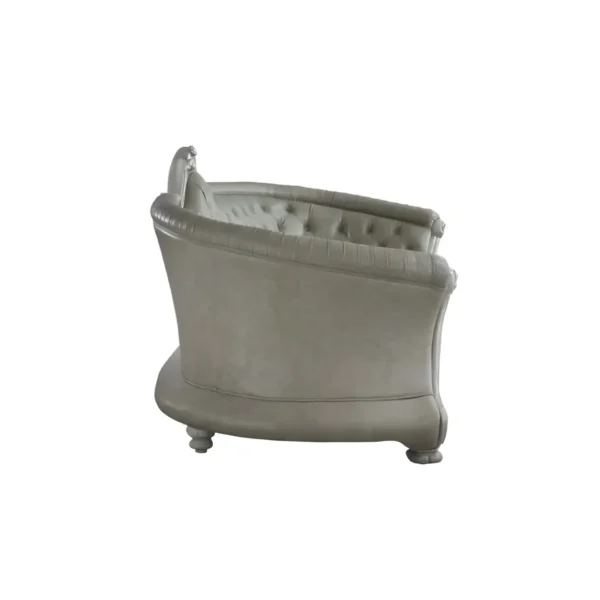 Dresden Leather Sofa With 5 Pillows By ACME