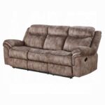 Chocolate Velvet Zubaida Motion Sofa & Console W/USB 55020 by ACME Luxury Living Room Furniture Mobilia Cleopatra 18 Chocolate Velvet Zubaida Motion Sofa & Console W/USB 55020 by ACME 18