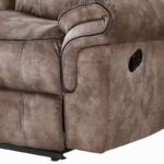 Chocolate Velvet Zubaida Motion Sofa & Console W/USB 55020 by ACME Luxury Living Room Furniture Mobilia Cleopatra 22 Chocolate Velvet Zubaida Motion Sofa & Console W/USB 55020 by ACME 22