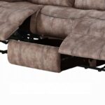 Chocolate Velvet Zubaida Motion Sofa & Console W/USB 55020 by ACME Luxury Living Room Furniture Mobilia Cleopatra 21 Chocolate Velvet Zubaida Motion Sofa & Console W/USB 55020 by ACME 21