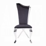 Black Fabric Cyrene Side Chair 62079 by ACME Dining Chair & Bench Mobilia Cleopatra 14 Black Fabric Cyrene Side Chair 62079 by ACME 14