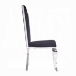 Black Fabric Cyrene Side Chair 62079 by ACME Dining Chair & Bench Mobilia Cleopatra 15 Black Fabric Cyrene Side Chair 62079 by ACME 15