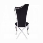 Black Fabric Cyrene Side Chair 62079 by ACME Dining Chair & Bench Mobilia Cleopatra 16 Black Fabric Cyrene Side Chair 62079 by ACME 16