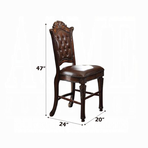 Vendome Leather Counter Height Chair 62034 by ACME 6