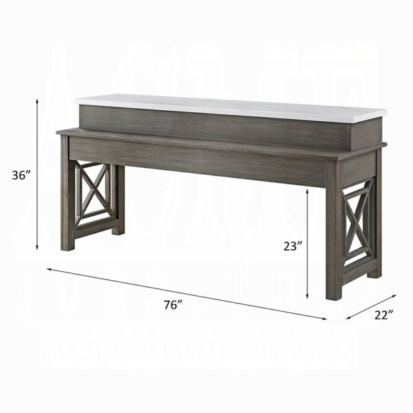 Wandella 4PC Pack Counter Height Table Set W/USB by ACME 16