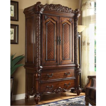 Cherry Wardrobe-Tv Armoire