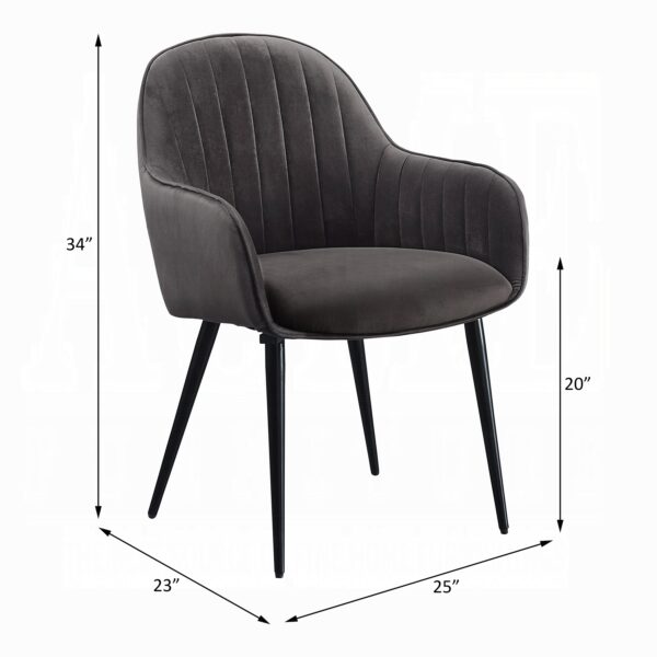 Gray Side Chair Dimensions