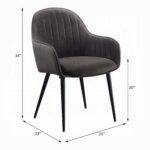 Gray Side Chair Dimensions