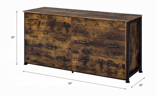 Rustic Oak Juvanth Dresser 24265 by ACME - Image 5