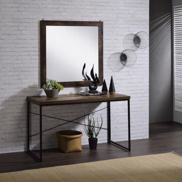 Rustic Oak Juvanth Mirror 24264 by ACME 9