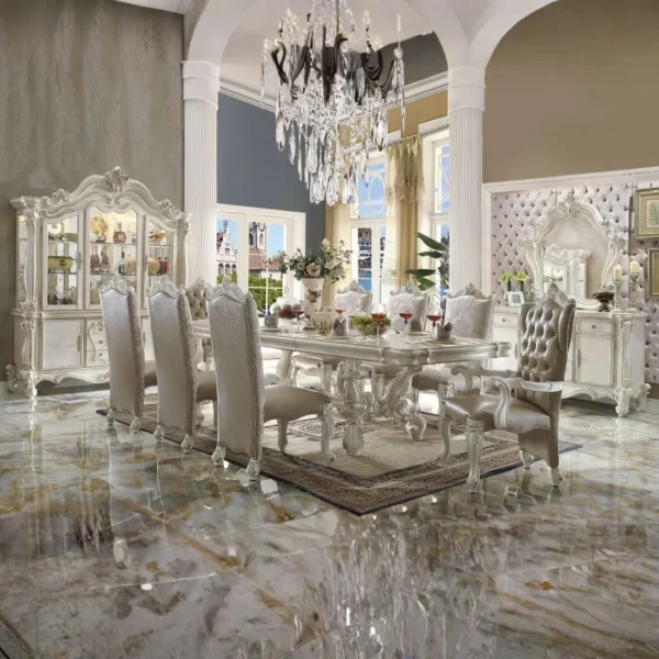 Versailles Bone White Dining Table Set