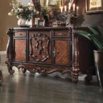 Cherry Oak Versailles Dresser 21105 by ACME Luxury Bedroom Dressers & Mirrors Mobilia Cleopatra 7 Cherry Oak Versailles Dresser 21105 by ACME 7