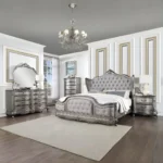 Ariadne Mirror Antique Platinum Finish By ACME