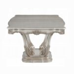 Golden Ivory Gorsedd Dining Table 67440 by ACME Luxury Dining Tables Mobilia Cleopatra 12 Golden Ivory Gorsedd Dining Table 67440 by ACME 12