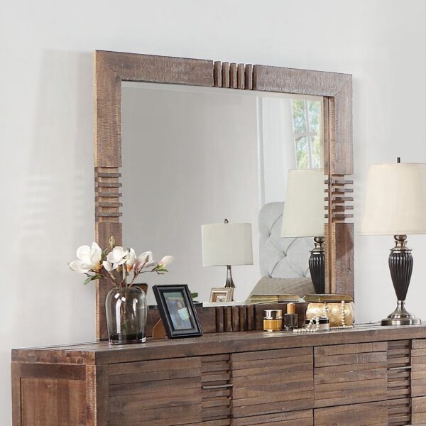 Reclaimed Oak Andria Mirror 21294 by ACME 6