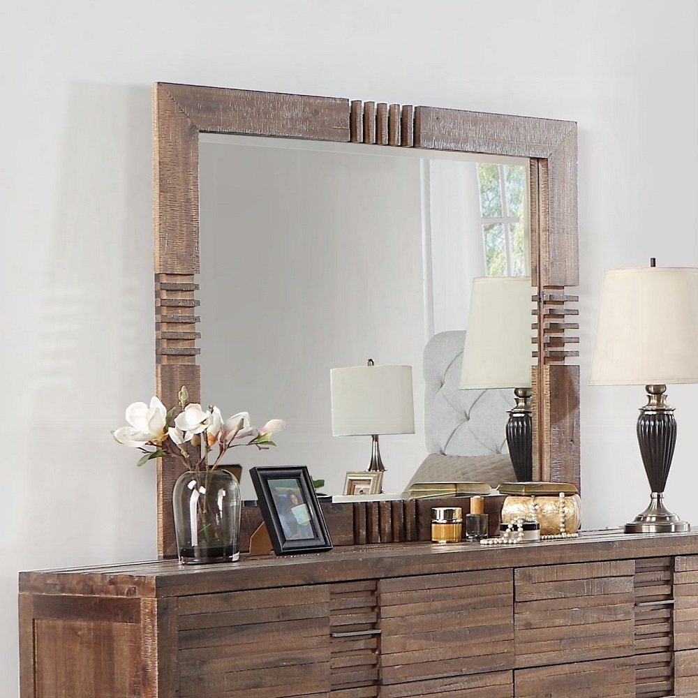 Reclaimed Oak Andria Mirror 21294 by ACME