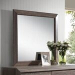 Weathered Gray Lyndon Mirror 26024 by ACME 9