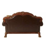 Dresden Brown Leather Chair With Pillow By ACME