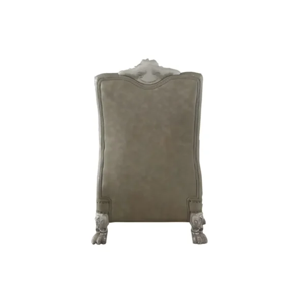 Dresden Leather Chair With Pillow By ACME