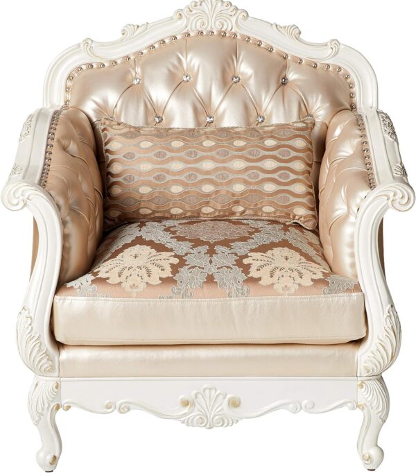 Rose Gold Chair With Pillow
