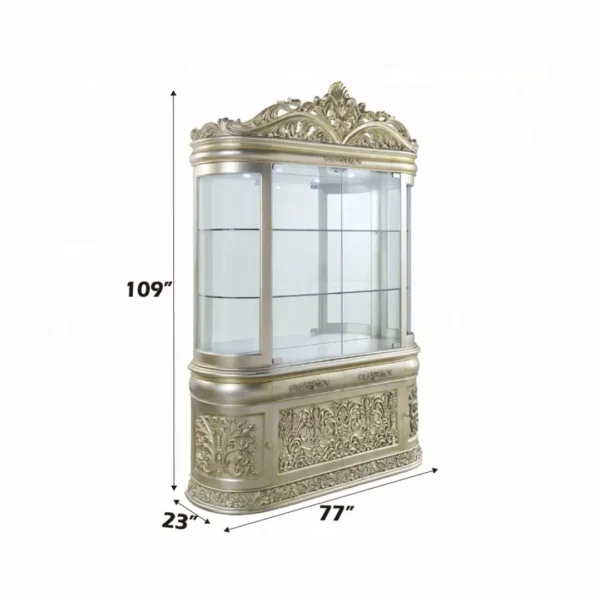 Antique Gold Finish Sorina Curio by ACME - Image 5