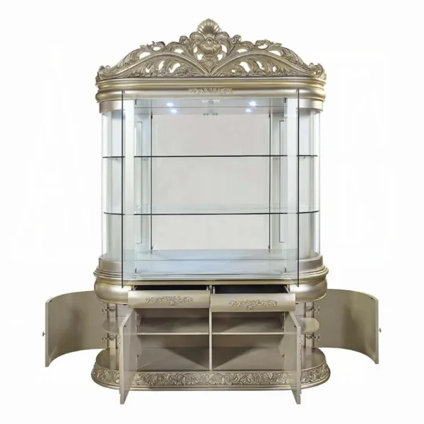 Antique Gold Finish Sorina Curio by ACME - Image 3