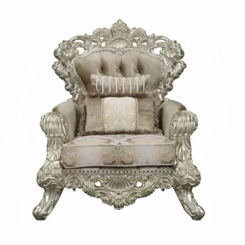 Sorina Gold French Armchair With 2 Pillows