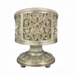 Sorina Gold Leather Arm Chair by ACME - Image 4