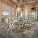 Sorina Gold Dining Table by ACME - Image 6